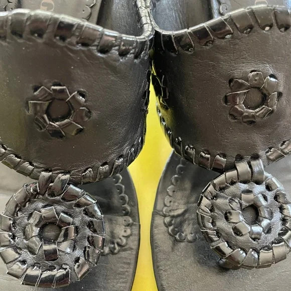 Jack Rogers Maggie Kitten Heel Sandal, black, size 9 - Picture 3 of 7